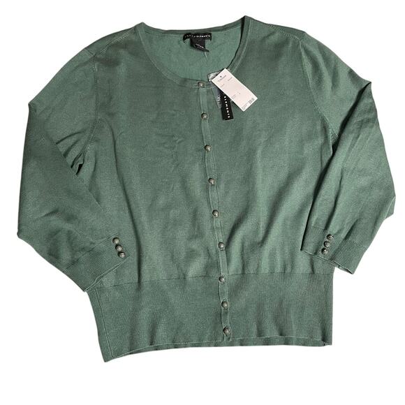 Grace Elements Sage Green Cardigan Sweater size Large - Picture 1 of 5